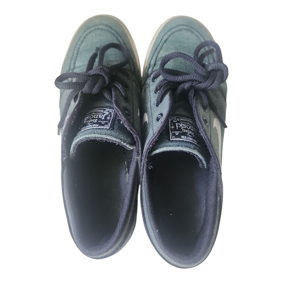 Nike SB Stefan Janoski Youth Size 6Y Green Canvas Skate Shoes Low Top - Picture 5 of 9